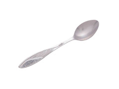 Серебряная чайная ложка с узором в виде подсолнуха на резной ручке «Подсолнух»